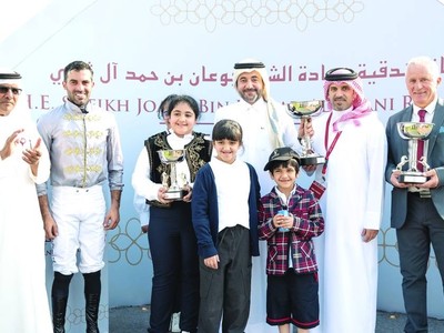 Qatar's Sheikh Joaan Honors Day 2 Winners at Goodwood ... Image 1