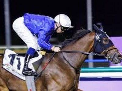 Godolphin Dominate Dubai Carnival Turf Action Image 1